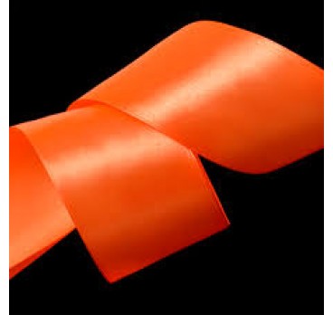 Лента Атласная Оранжевый 4 см 